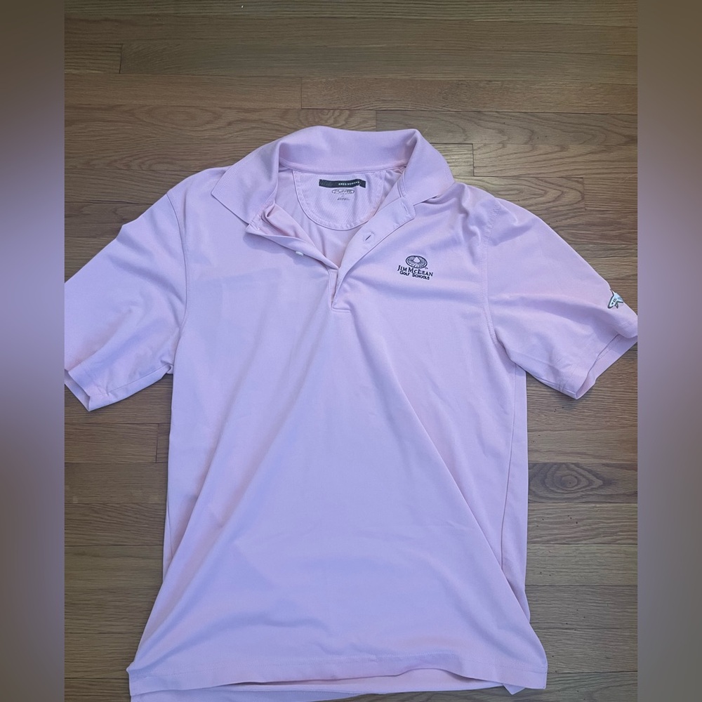 Jim McLean golf school polo Greg Norman size small